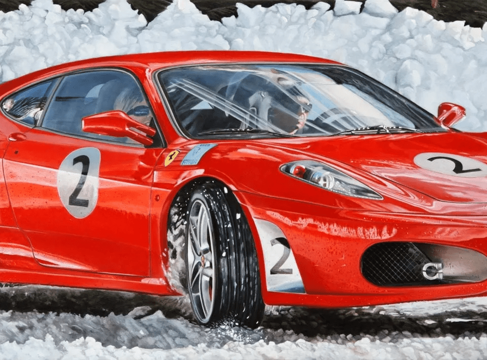 galleriad artecontini enrico ghinato f 430 on ice 2008