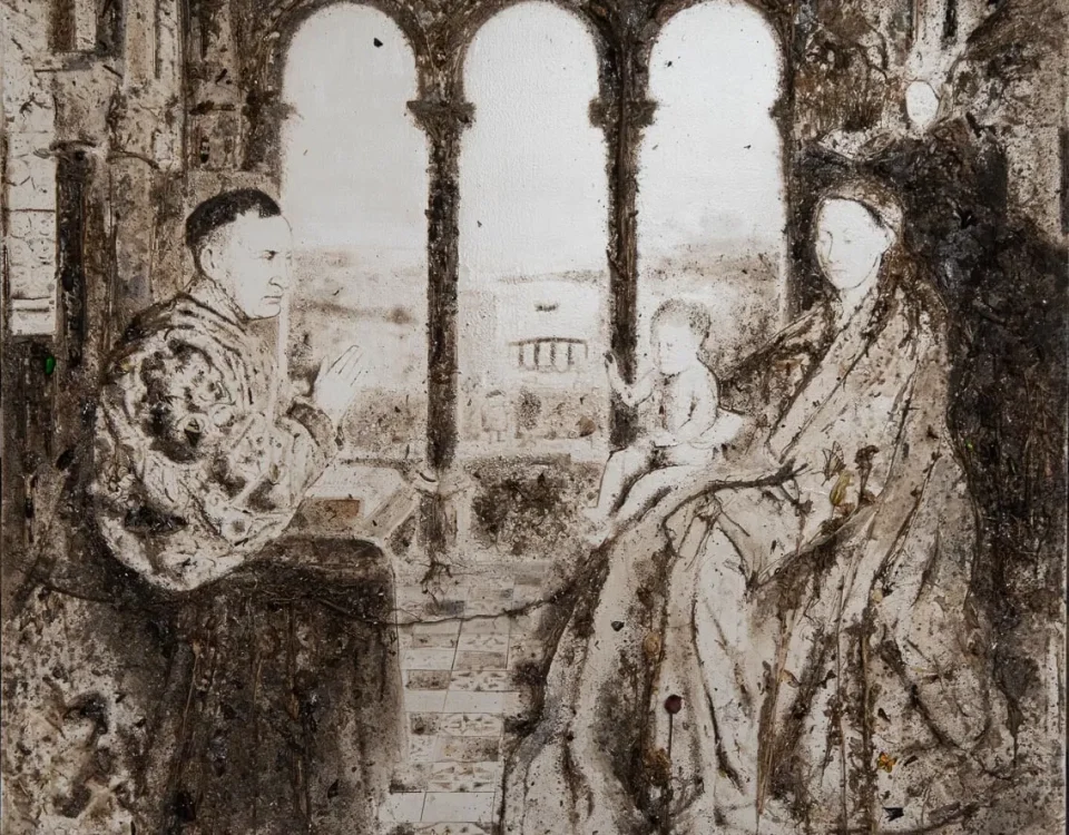 galleriad artecontini enzo fiore appropriazione madonna del cancelliere rolin 2018