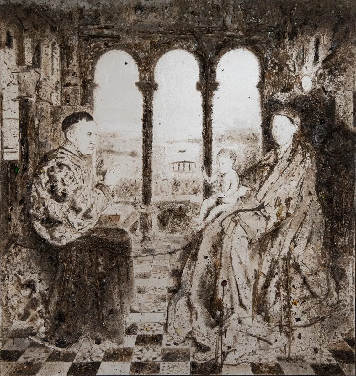 galleriad artecontini enzo fiore appropriazione madonna del cancelliere rolin 2018
