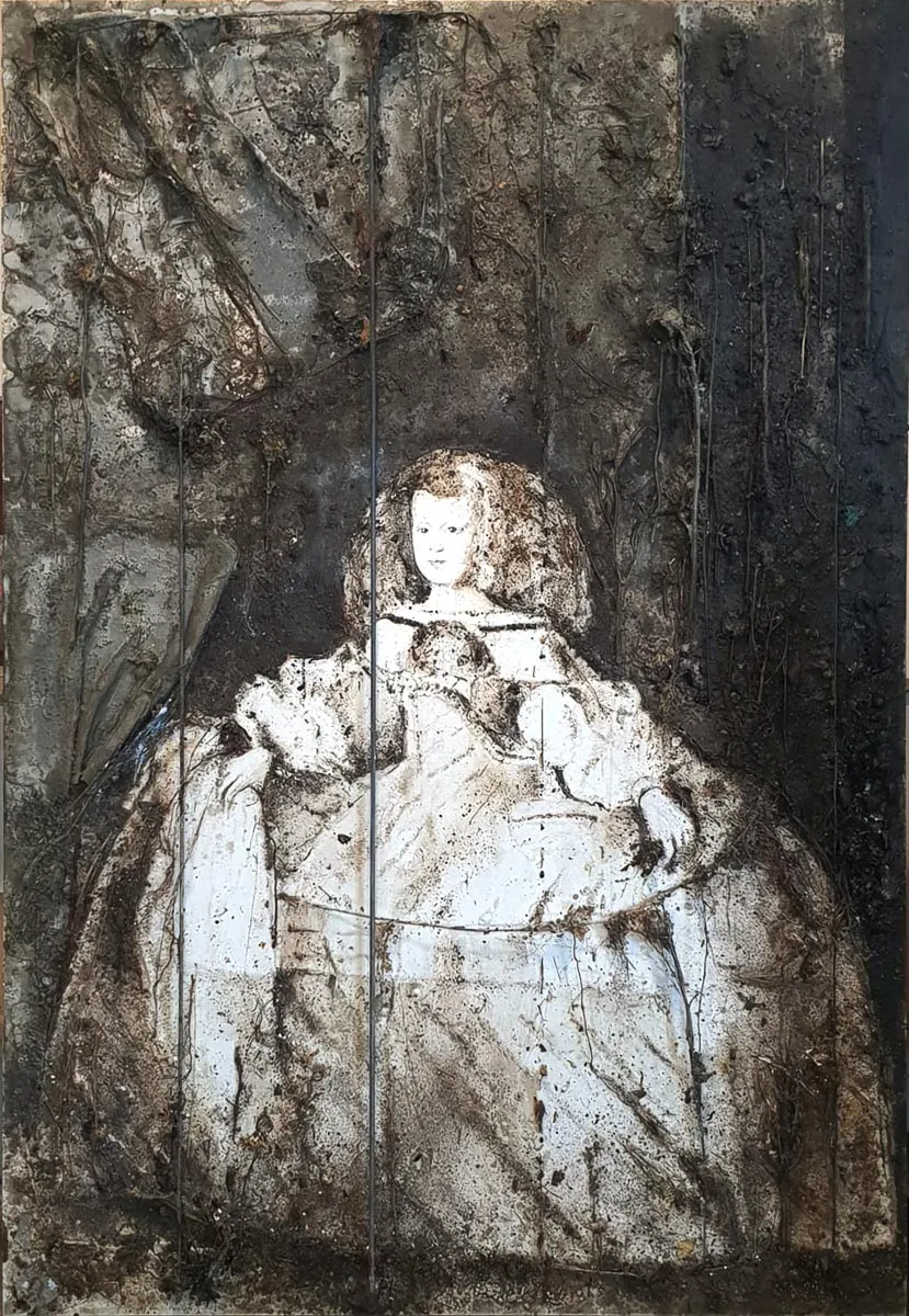 galleriad artecontini enzo fiore appropriazione ritratto dell infanta do a margherita d austria 2021