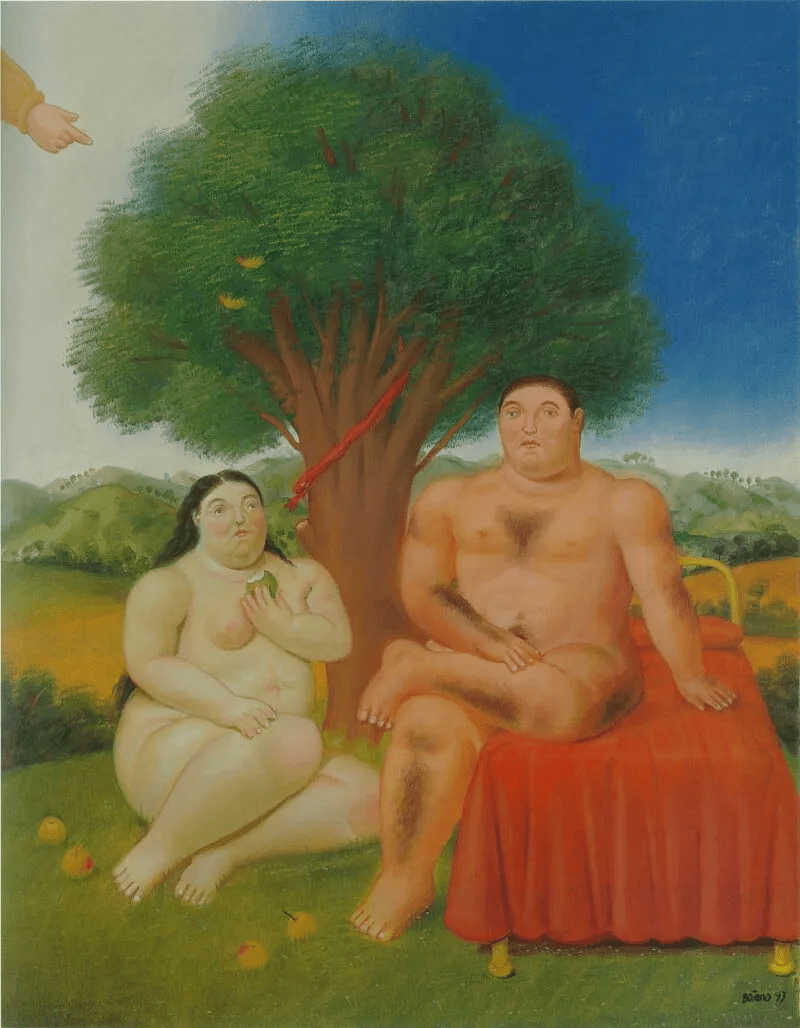 galleriad artecontini fernando botero adam and eve 1993