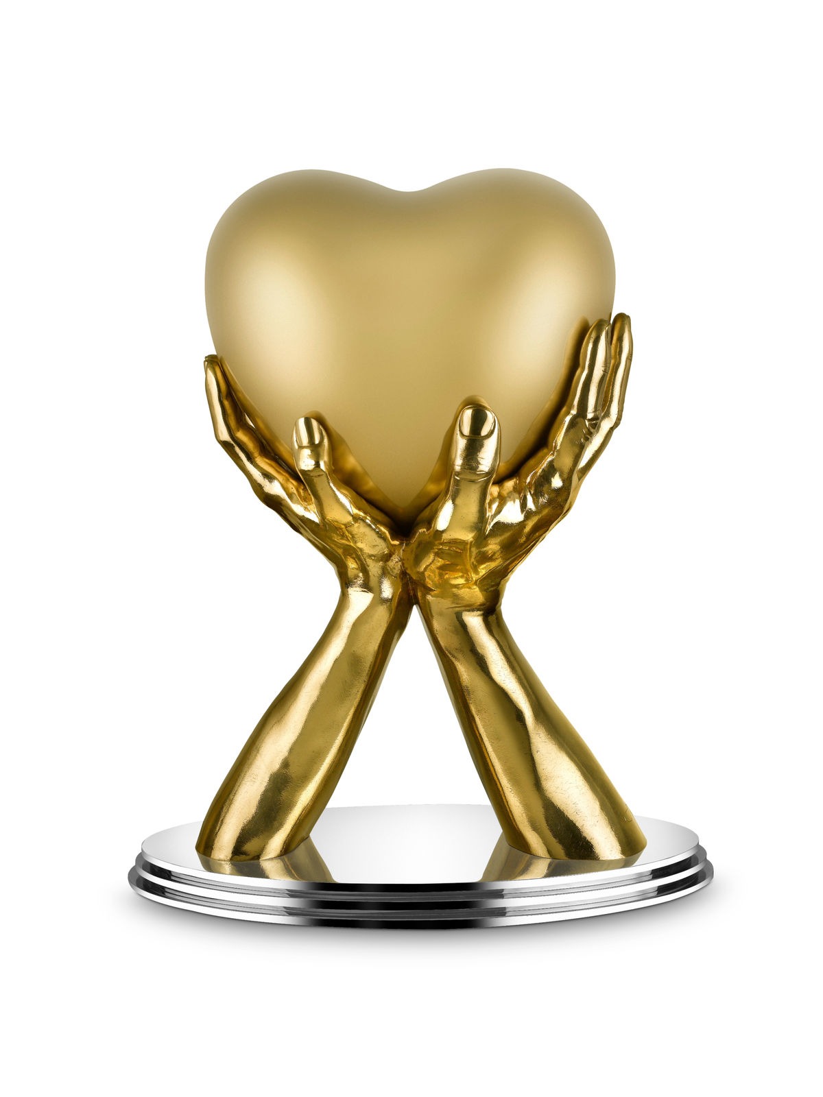galleriad artecontini lorenzo quinn i give you my heart gold iii 2020