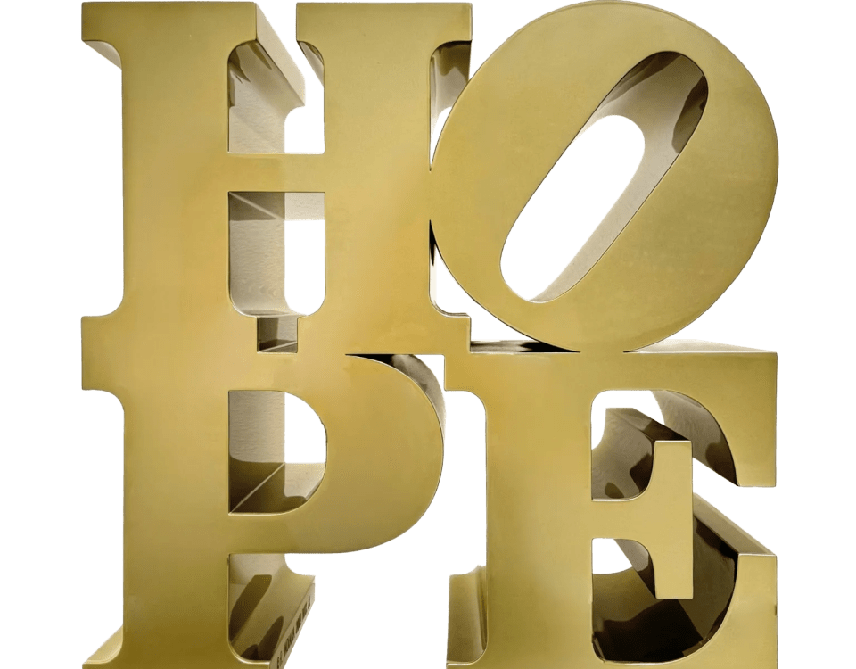 galleriad artecontini robert indiana hope gold 2009
