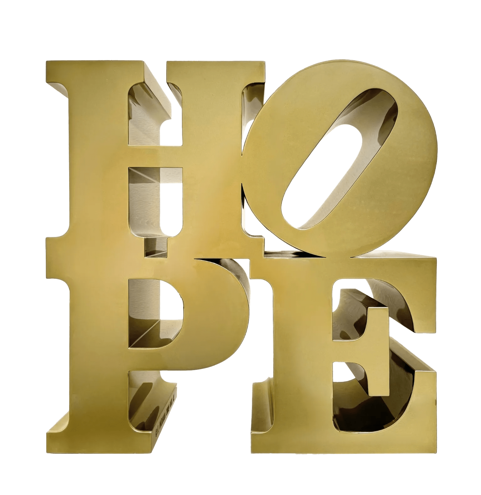 galleriad artecontini robert indiana hope gold 2009