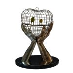 I GIVE YOU MY HEART III ALU BRO HANDS SS CAGE HEART 60CM 1 1